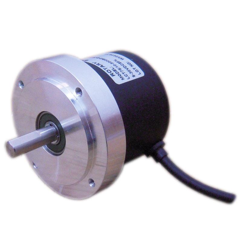 70mm solid shaft rotary encoder with flange