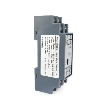 Programmable din rail temperature transmitter