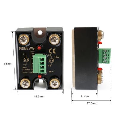 MKD2 dual channel SSR black housing terminal type