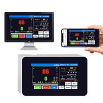 Touch screen controller for oven kiln and furnace